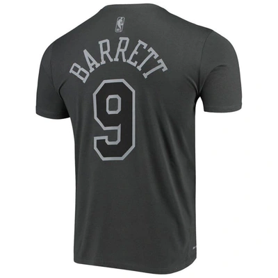 Shop Nike Rj Barrett Gray New York Knicks Icon Performance T-shirt In Anthracite
