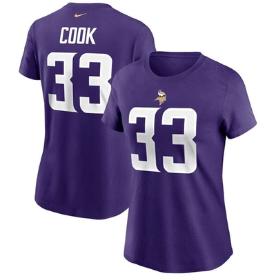 Shop Nike Dalvin Cook Purple Minnesota Vikings Name & Number T-shirt
