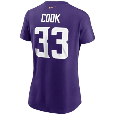 Shop Nike Dalvin Cook Purple Minnesota Vikings Name & Number T-shirt