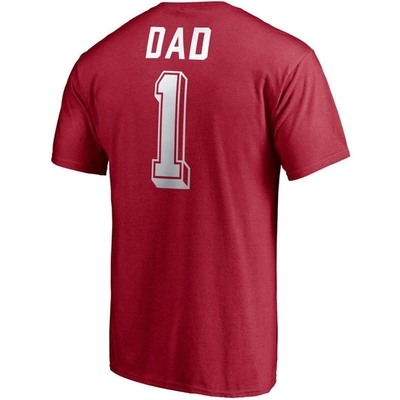 Shop Fanatics Branded Crimson Oklahoma Sooners Team #1 Dad T-shirt