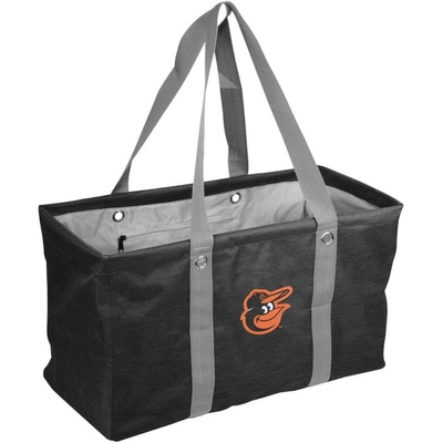 Shop Logo Brands Baltimore Orioles Crosshatch Picnic Caddy Tote Bag In Black