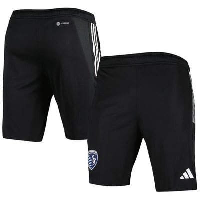 Shop Adidas Originals Adidas Black Sporting Kansas City 2023 On-field Aeroready Training Shorts