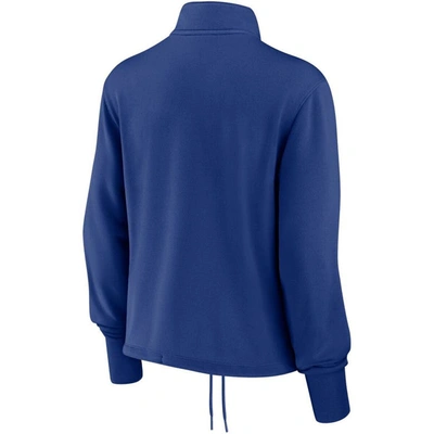 Shop Nike Royal Brooklyn Dodgers Cooperstown Collection Rewind Stripe Performance Half-zip Pullover