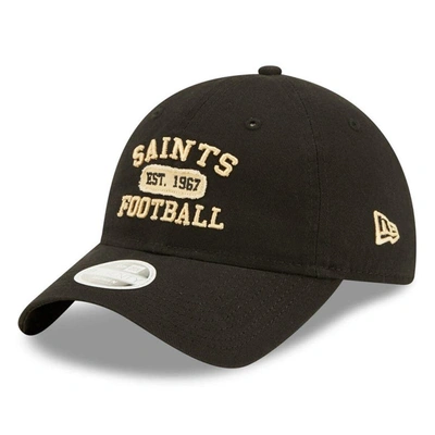 Shop New Era Black New Orleans Saints Formed 9twenty Adjustable Hat