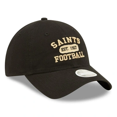 Shop New Era Black New Orleans Saints Formed 9twenty Adjustable Hat