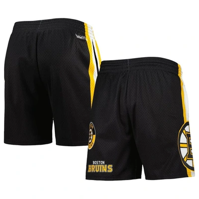 Shop Mitchell & Ness Black Boston Bruins City Collection Mesh Shorts