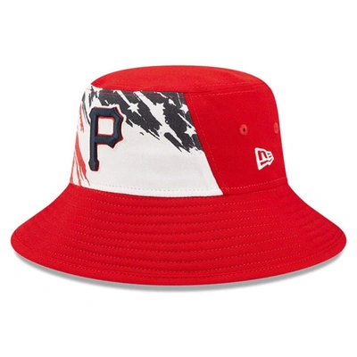 Shop New Era Red Pittsburgh Pirates 2022 4th Of July Bucket Hat