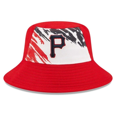 Shop New Era Red Pittsburgh Pirates 2022 4th Of July Bucket Hat