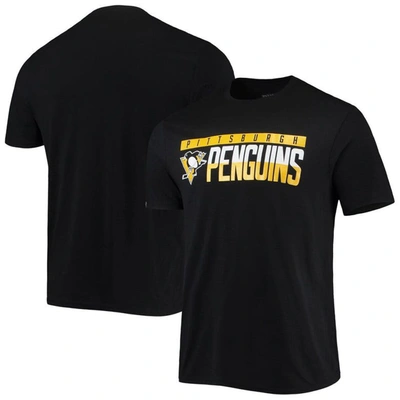Shop Levelwear Black Pittsburgh Penguins Richmond Wordmark T-shirt