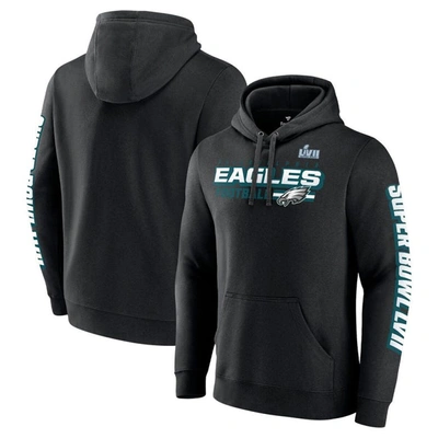 Shop Fanatics Branded Black Philadelphia Eagles Super Bowl Lvii Star Trail Pullover Hoodie