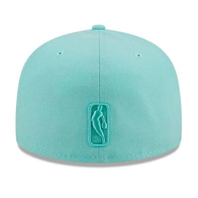 Shop New Era Turquoise New York Knicks Color Pack 59fifty Fitted Hat