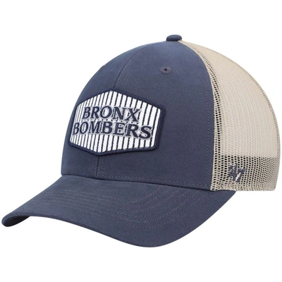 Shop 47 ' Navy/natural New York Yankees Bronx Bombers Local Haven Trucker Snapback Hat