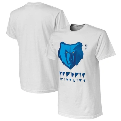 Shop Nba X Naturel White Memphis Grizzlies No Caller Id T-shirt