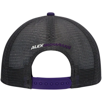 Shop New Era White/purple Alex Bowman Double Patch 9forty A-frame Trucker Snapback Hat