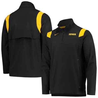 Shop Nike Black Iowa Hawkeyes 2021 Team Coach Quarter-zip Jacket