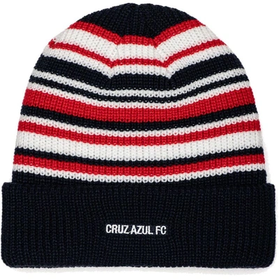 Shop Fan Ink Black Cruz Azul Toner Cuffed Knit Hat In Navy