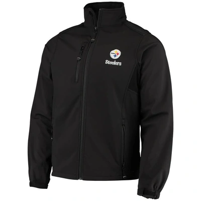 Shop Dunbrooke Black Pittsburgh Steelers Circle Softshell Fleece Full-zip Jacket