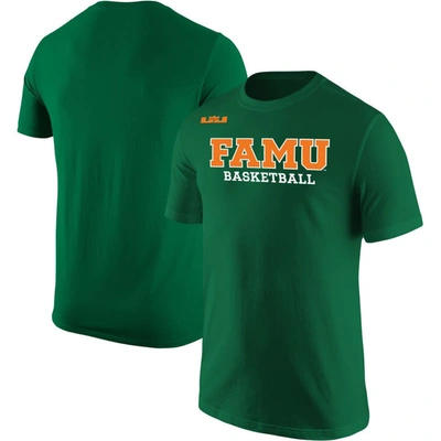 Shop Nike X Lebron James Green Florida A&m Rattlers Basketball Collection Core T-shirt