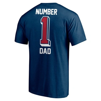 Shop Fanatics Branded Navy Houston Texans #1 Dad T-shirt