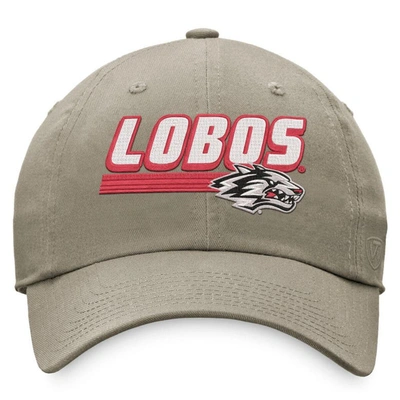 Shop Top Of The World Khaki New Mexico Lobos Slice Adjustable Hat