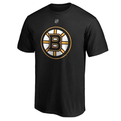 Shop Fanatics Branded Brad Marchand Black Boston Bruins Team Authentic Stack Name & Number T-shirt