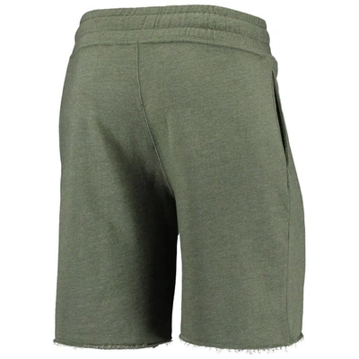 Shop Concepts Sport Heathered Olive Cincinnati Reds Mainstream Tri-blend Shorts In Green
