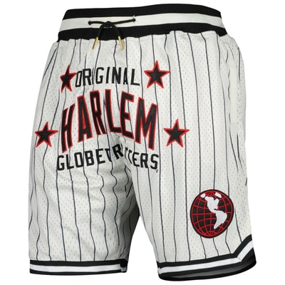 Shop Rings & Crwns White Harlem Globetrotters Triple Double Swingman Shorts