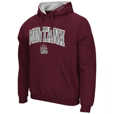Shop Colosseum Maroon Montana Grizzlies Arch And Logo Pullover Hoodie