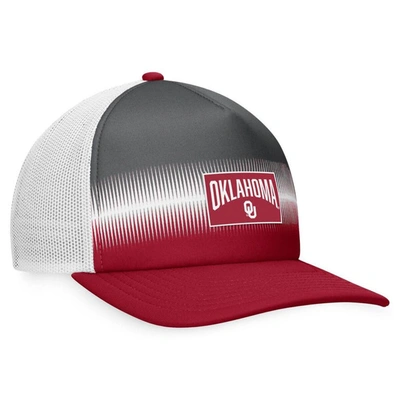 Shop Top Of The World Crimson/gray Oklahoma Sooners Daybreak Foam Trucker Adjustable Hat