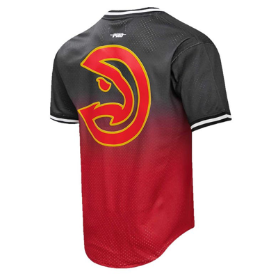 Shop Pro Standard Post Trae Young Black/red Atlanta Hawks Ombre Name & Number T-shirt