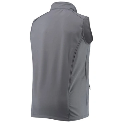 Shop Dunbrooke Heathered Charcoal Cleveland Browns Big & Tall Archer Softshell Full-zip Vest In Graphite