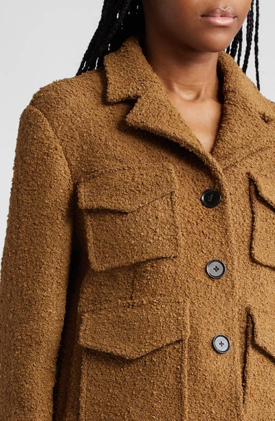 Shop Proenza Schouler Boxy Bouclé Tweed Jacket In Flax