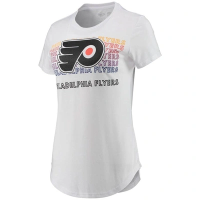 Shop Concepts Sport White/charcoal Philadelphia Flyers Sonata T-shirt & Leggings Set