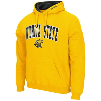 Shop Colosseum Yellow Wichita State Shockers Arch And Logo Pullover Hoodie