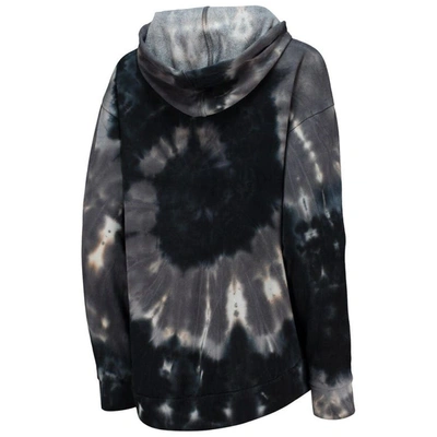Shop Colosseum Black Clemson Tigers Slow Ride Spiral Tie-dye Oversized Pullover Hoodie