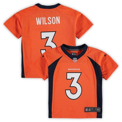 Shop Nike Preschool  Russell Wilson Orange Denver Broncos Game Jersey