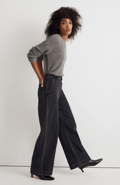 Shop Madewell Superwide Leg Jeans In Selwick Wash