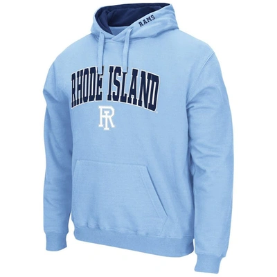 Shop Colosseum Light Blue Rhode Island Rams Arch And Logo Pullover Hoodie