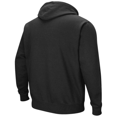 Colosseum Black Marshall Thundering Herd Arch And Logo Pullover Hoodie In Black
