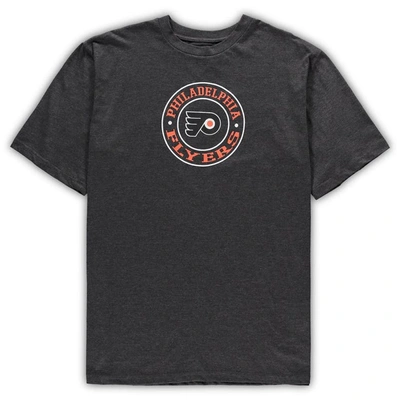 Shop Concepts Sport Black/heathered Charcoal Philadelphia Flyers Big & Tall T-shirt & Shorts Sleep Set