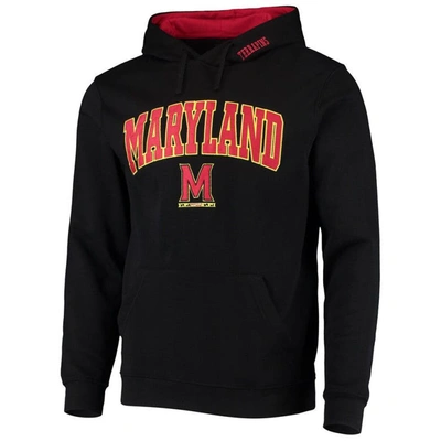 Shop Colosseum Black Maryland Terrapins Arch & Logo 3.0 Pullover Hoodie