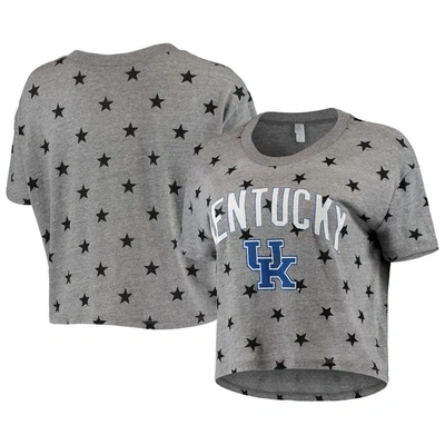 Shop Alternative Apparel Gray Kentucky Wildcats Headliner Stars Cropped Tri-blend T-shirt