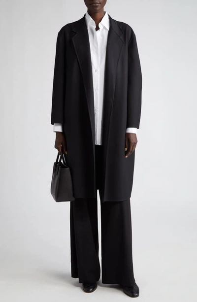 The Row Fedra Double Face Wool Blend Jacket In Black