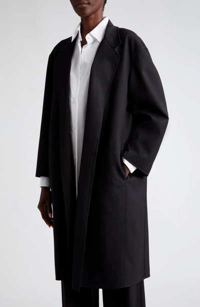 The Row Fedra Double Face Wool Blend Jacket In Black