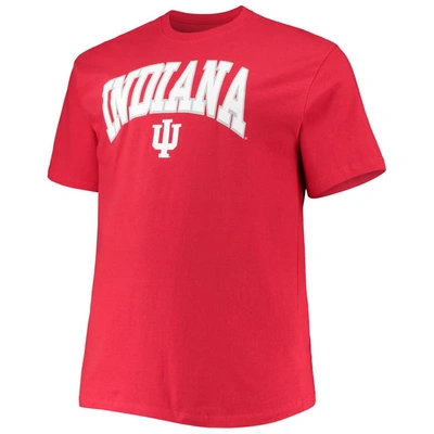 Shop Champion Crimson Indiana Hoosiers Big & Tall Arch Over Wordmark T-shirt