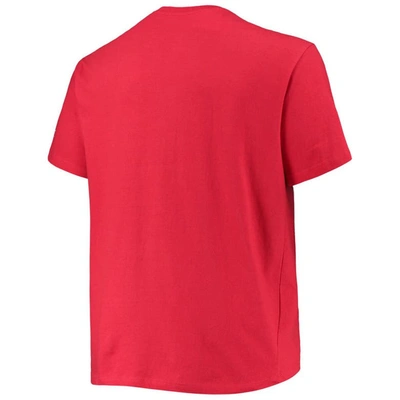 Shop Champion Crimson Indiana Hoosiers Big & Tall Arch Over Wordmark T-shirt
