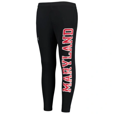 Shop Under Armour Youth  Black Maryland Terrapins Brawler Pants