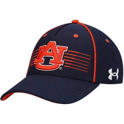 Shop Under Armour Navy Auburn Tigers Iso-chill Blitzing Accent Flex Hat