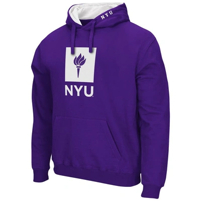 Colosseum Purple Nyu Violets Arch And Logo Pullover Hoodie In Purple