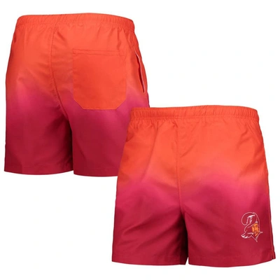 Shop Foco Red Tampa Bay Buccaneers Retro Dip-dye Swim Shorts